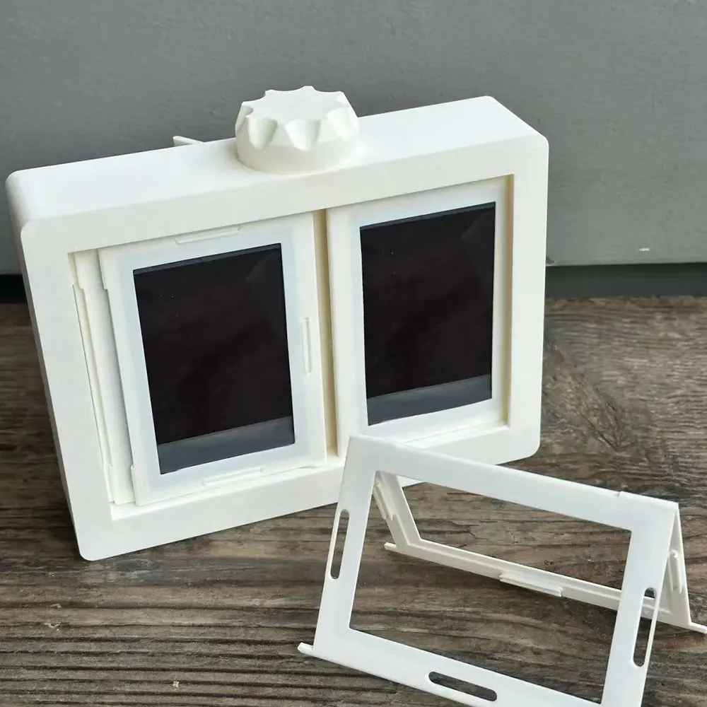 Plastic Rotatable Photo Frame for Desktop Decoration