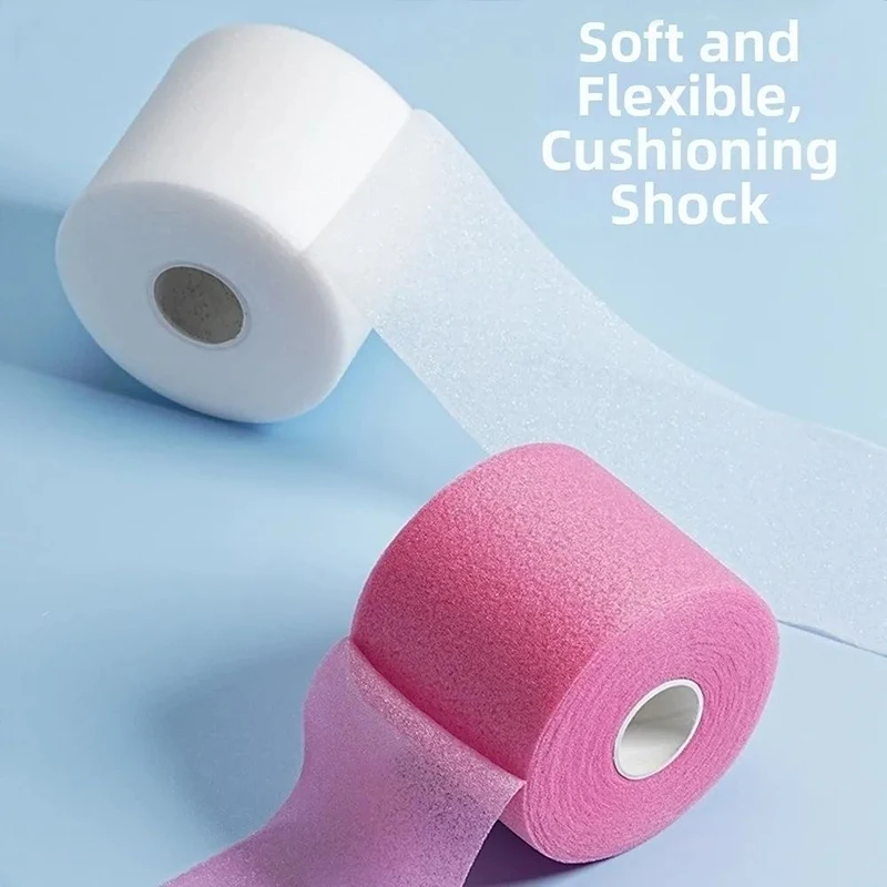 Cinta Elástica de Espuma Pre-Enrollada Multicolor para Deportes, Venda Acolchada para Protección de Agarre en Raquetas de Tenis, Bádminton y Cañas de Pescar