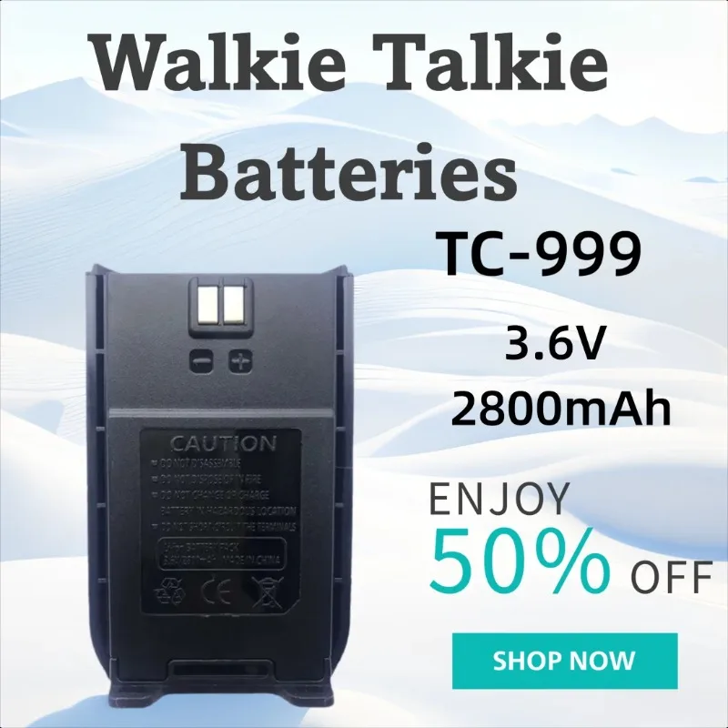 

3.6V 2800mAh TC-999 High-Quality Battery for TYT Walkie Talkie Batteries