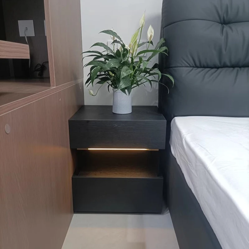 

Minimalist Classic Nightstands Italian Aesthetic Glamour Modern Nightstands Luxury Space saving Mesita Noche Furniture For Home