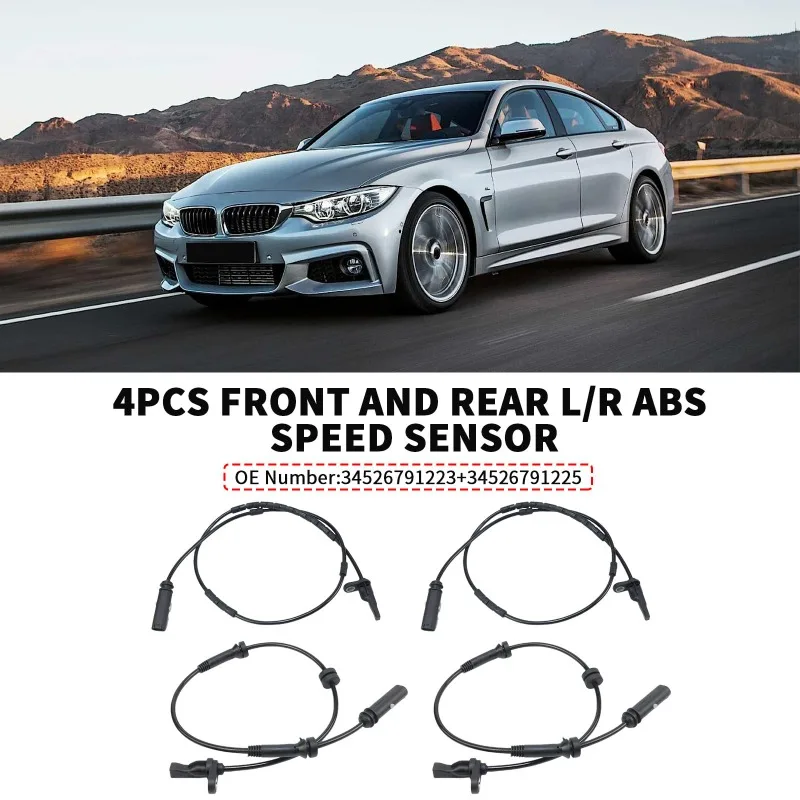 

ABS Wheel Speed Sensor For BMW F20 F21 F22 F23 F31 F32 F33 F34 F35 F36 F80 F82 F83 F87 Front 34526791223 Rear 34526791225
