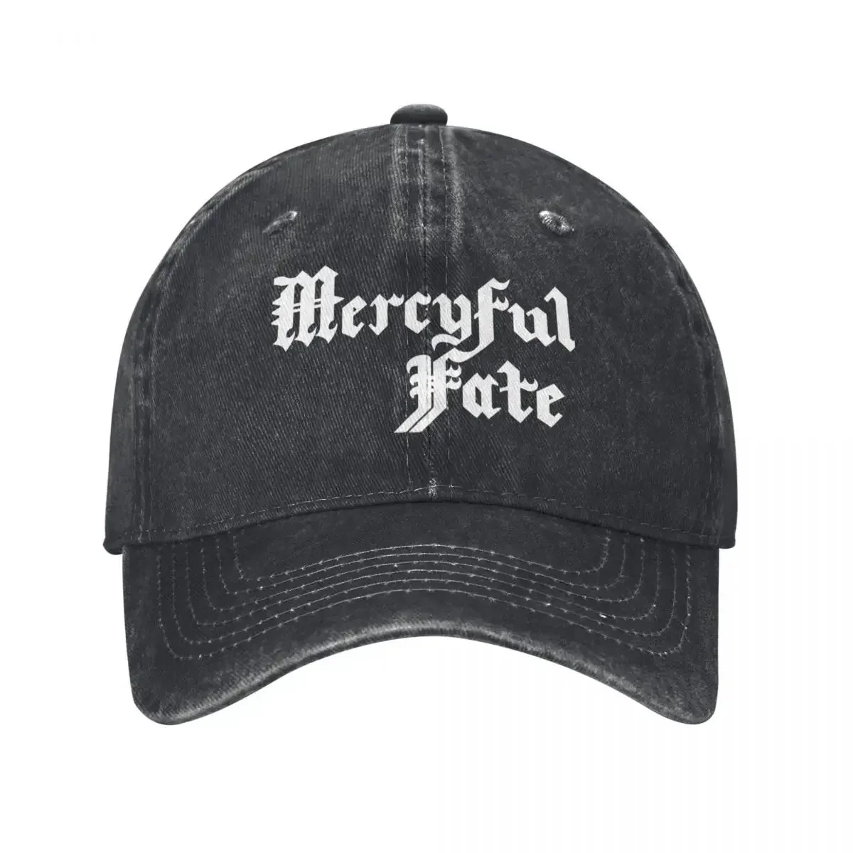 Mercyful Fate (Transparent) White Baseball Cap Custom Cap Sunscreen Rave |-F-| Women Hats Men's