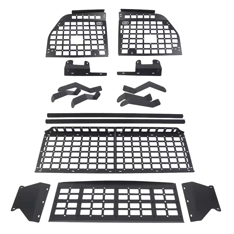 For Toyota Sequoia 2008-2022 Rear Side Window Combination Storage Rack Trunk Shelf Luggage Bracket & Roof Storage Racks