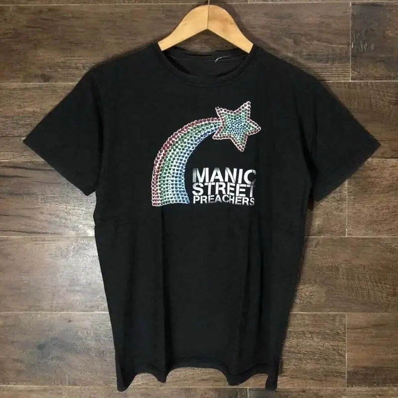 Trend Manic Street Preachers Band Black Full Size T Shirt K1077