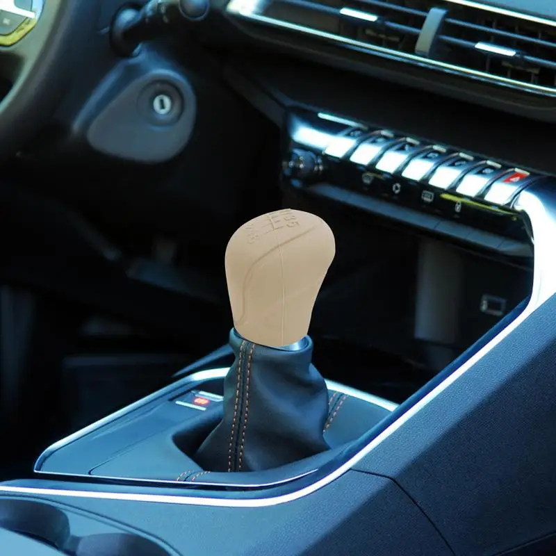 Silicone Car Shift Knob Cover 6 Gears Anti-Slip Design Silicone Shift Knob Collars Auto Shifter Knob Protector For Car Interior