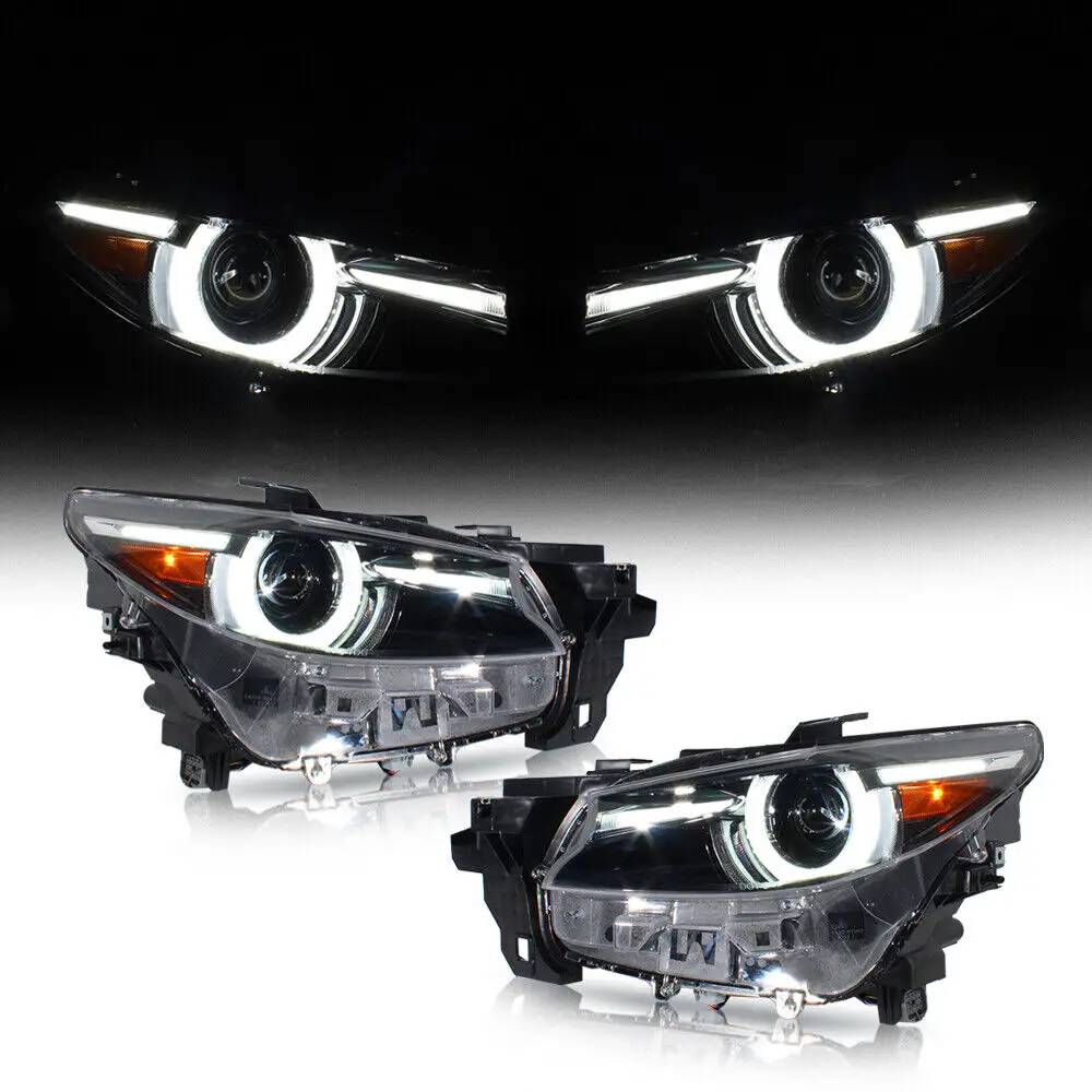 Brand New For Mazda CX-9 2016-2023 Headlight Assembly w/Bulbs Bi-LED with AFS Power Adjust