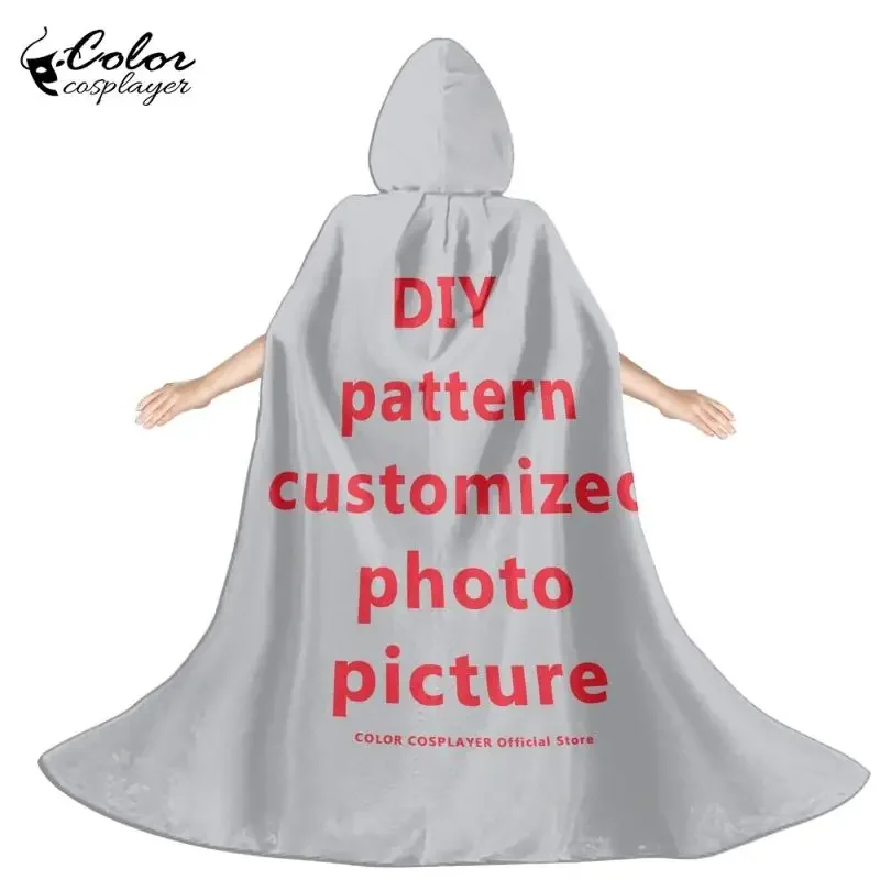 

Color Cosplayer Customized Children's Halloween Cloak Diy Outfit Cotton Cosplay Costume Carnival Festival Club Adult Wear