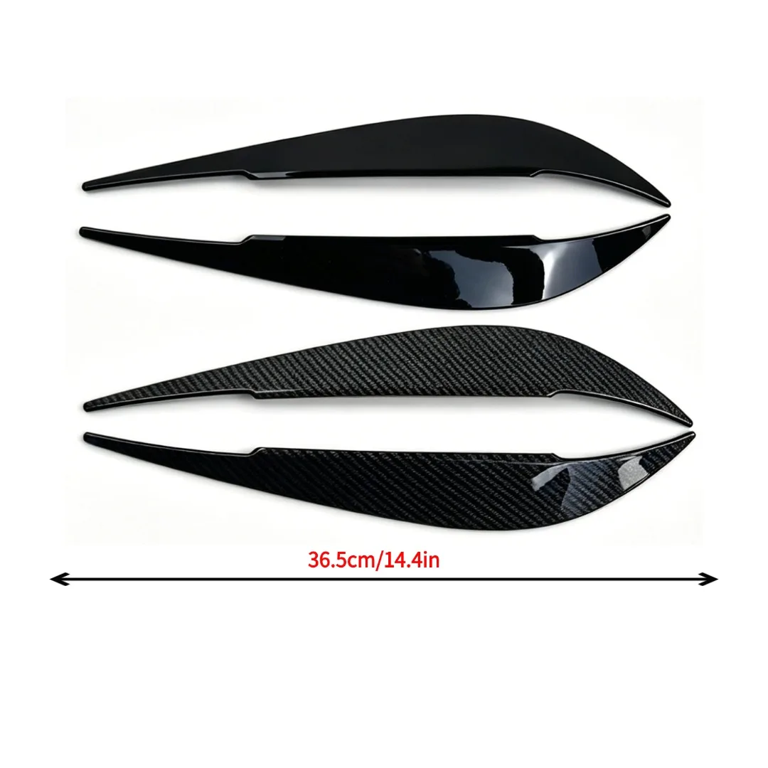 Frontscheinwerfer-Augenbrauen-Zierleiste, Auto-Styling-Zubehör, glänzend schwarz, Außenteile für BMW 4er F32 F33 F36 2013-2020 – Detail 1