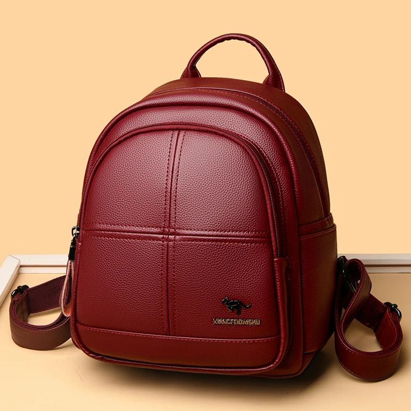 Borsa da viaggio casual da donna Bapa in vera pelle di Hong Kong in morbida pelle Bapa Faionable versatile per il tempo libero
