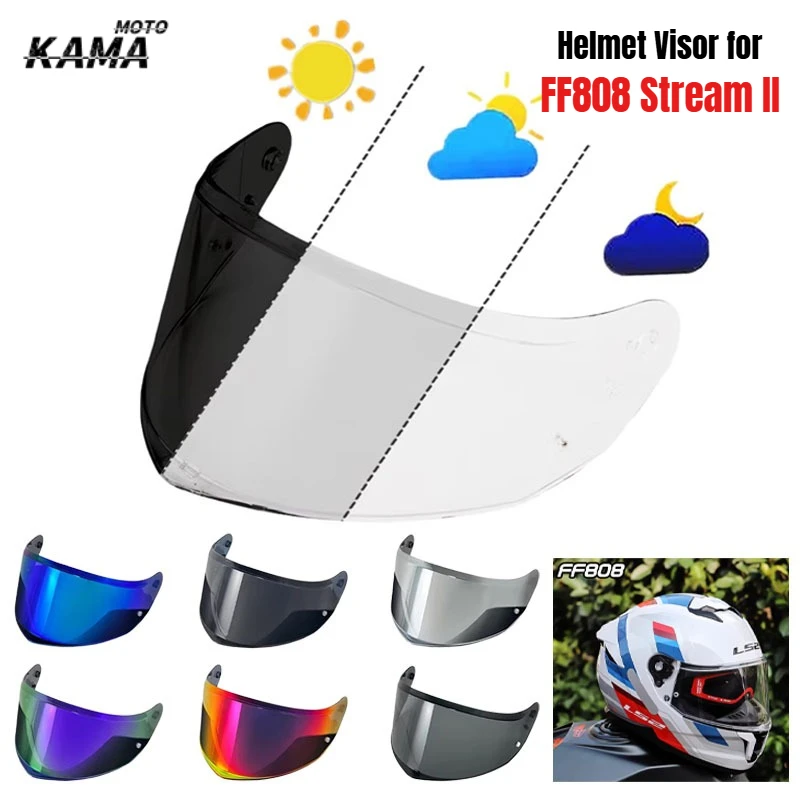 

Helmet Visor for FF808 Stream II Motorcycle Replacement Lens Face Shield Visière Moto Accessories Windproof Durable