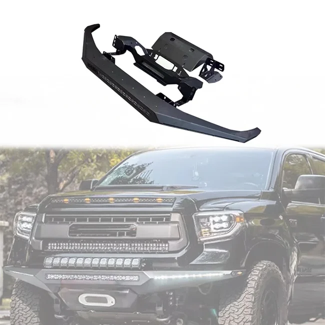 

High Quality Steel Front Bumper With Winch Base For 2014-2021 Toyota Tundra
