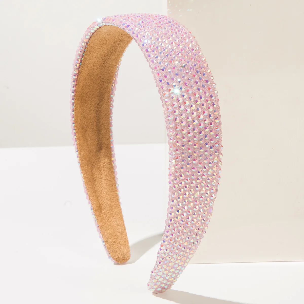 Korean New Simple Fashion Temperament Full of Diamonds Wide Edge Headband Women's Shiny Versatile Hair Accessories - Image 3