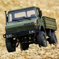 Hot Sale Rc Electric Off-Road Cremlimbing Ote Control Car  1:12 U1300 Unimog Abs Plastic Armygreen Toy Model Remote Control Gift