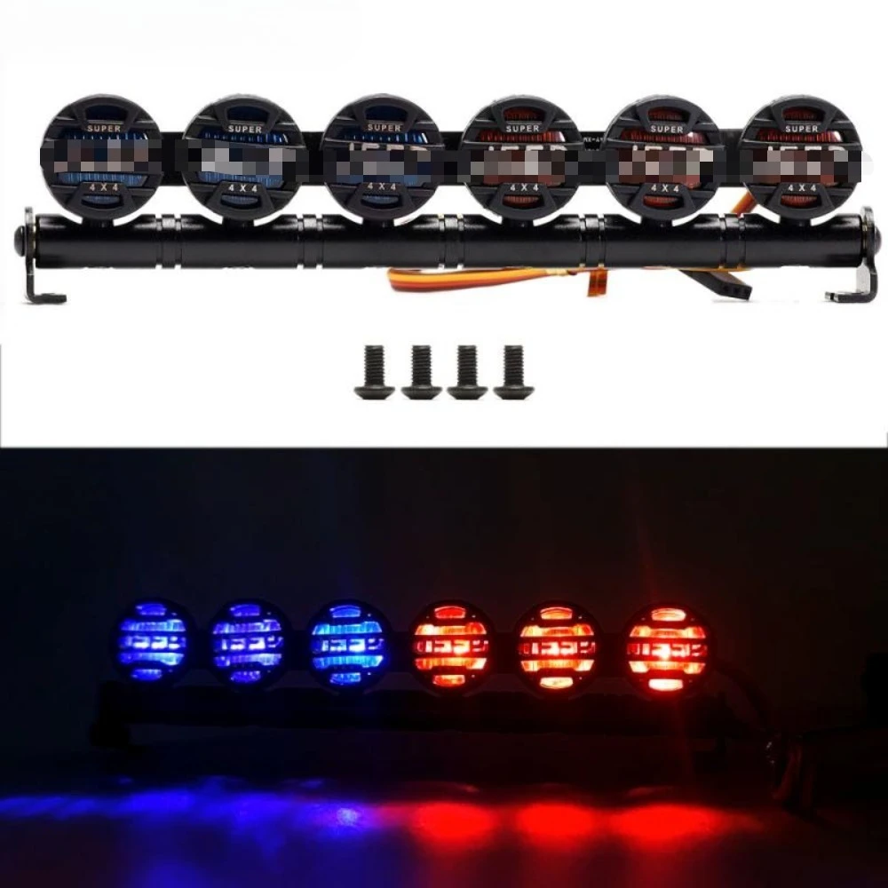 RC Simulated LED Spotlight Lamp Upgrade Part for SCX10 90046 D90 TRX4 CC01 1/10 Scale customizable size Crawler Car Accessory