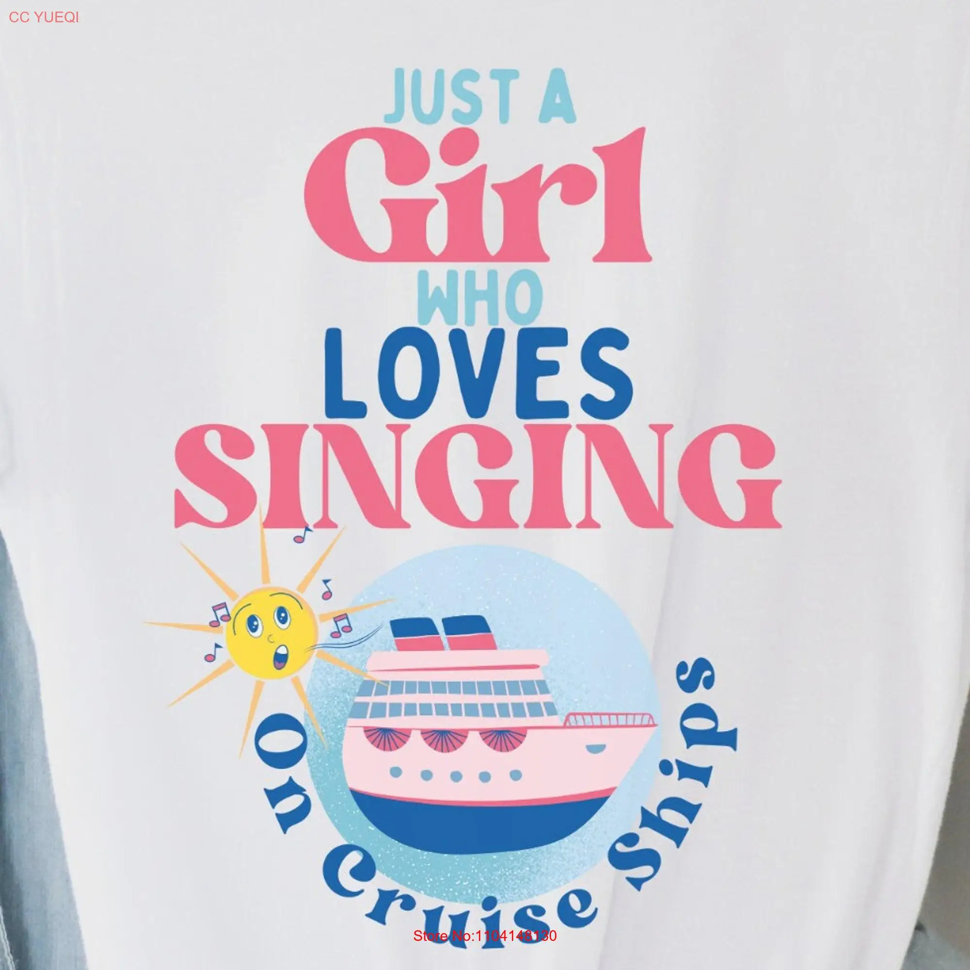 Just a girl who loves singing on Cruise ships unisex t shirt Christmas gift for ship singer karaoke lover