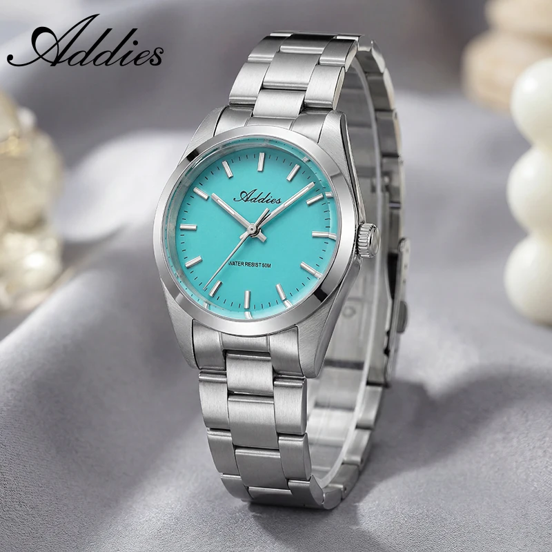 ADDIES 31MM Women's Quartz Watch Elegant 2035 Sapphire Glass Lady Wristwatches BGW9 Super Luminous 316L Stainless Steel Watches