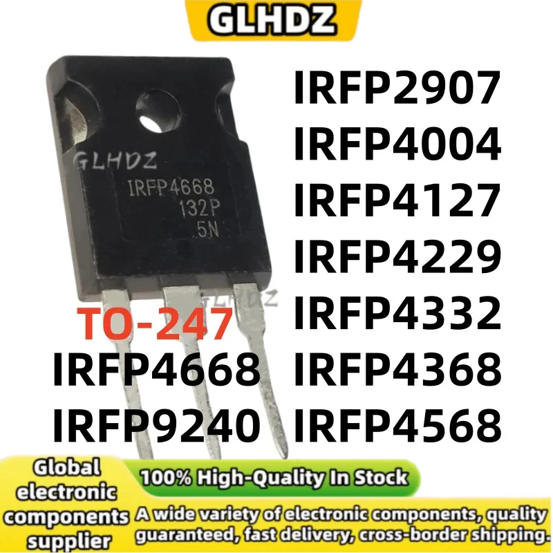 5PCS new IRFP2907 IRFP4004 IRFP4127 IRFP4229 IRFP4332 IRFP4368 IRFP4568 IRFP4668 IRFP9240 TO-247 In stock