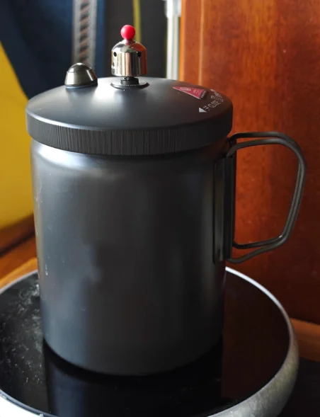 Compact Aluminum Pressure Cooker for Outdoor Camping, Hiking & Backpacking - Lightweight & Portable Design