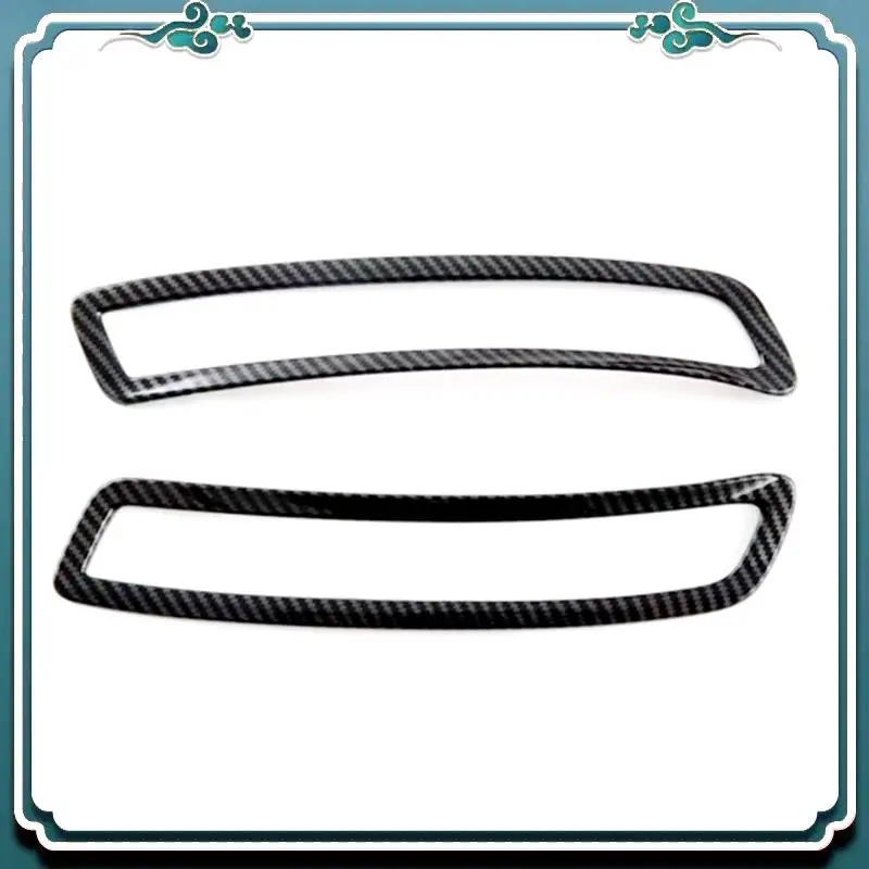 

A54K-For MG 4 MG4 EV Mulan 2023 Car Rear Fog Light Cover Trim Tailgate Bumper Sticker Accessories - ABS Carbon Fiber