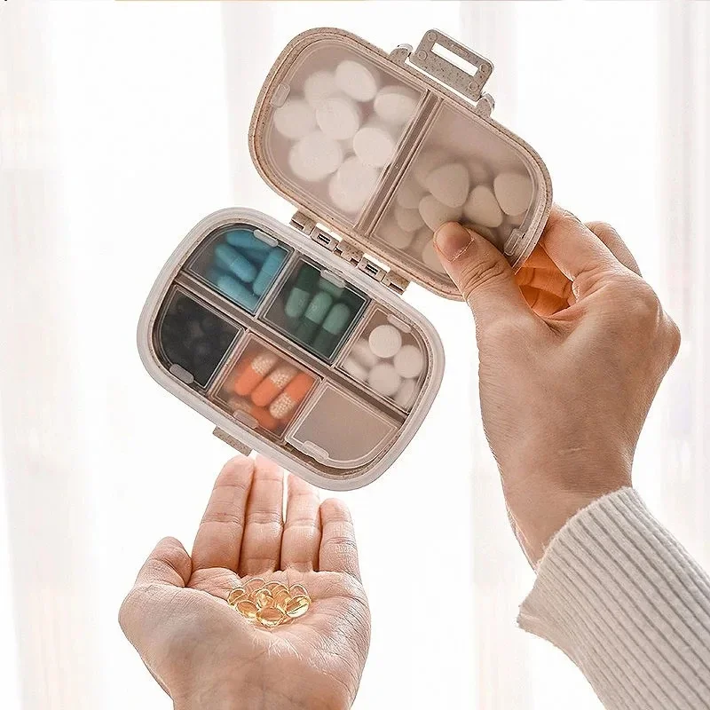 1/2/3pcs Pill Organizer Box for Travel, Small Medicine Box for Drugs, Pill Box Travel Separator Container for Tablets