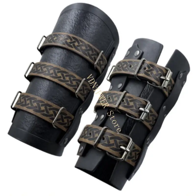 2lotsmedieval pu geather armguards archable مع تعديل حارس الذراع بالجنسين للجنسين d08e