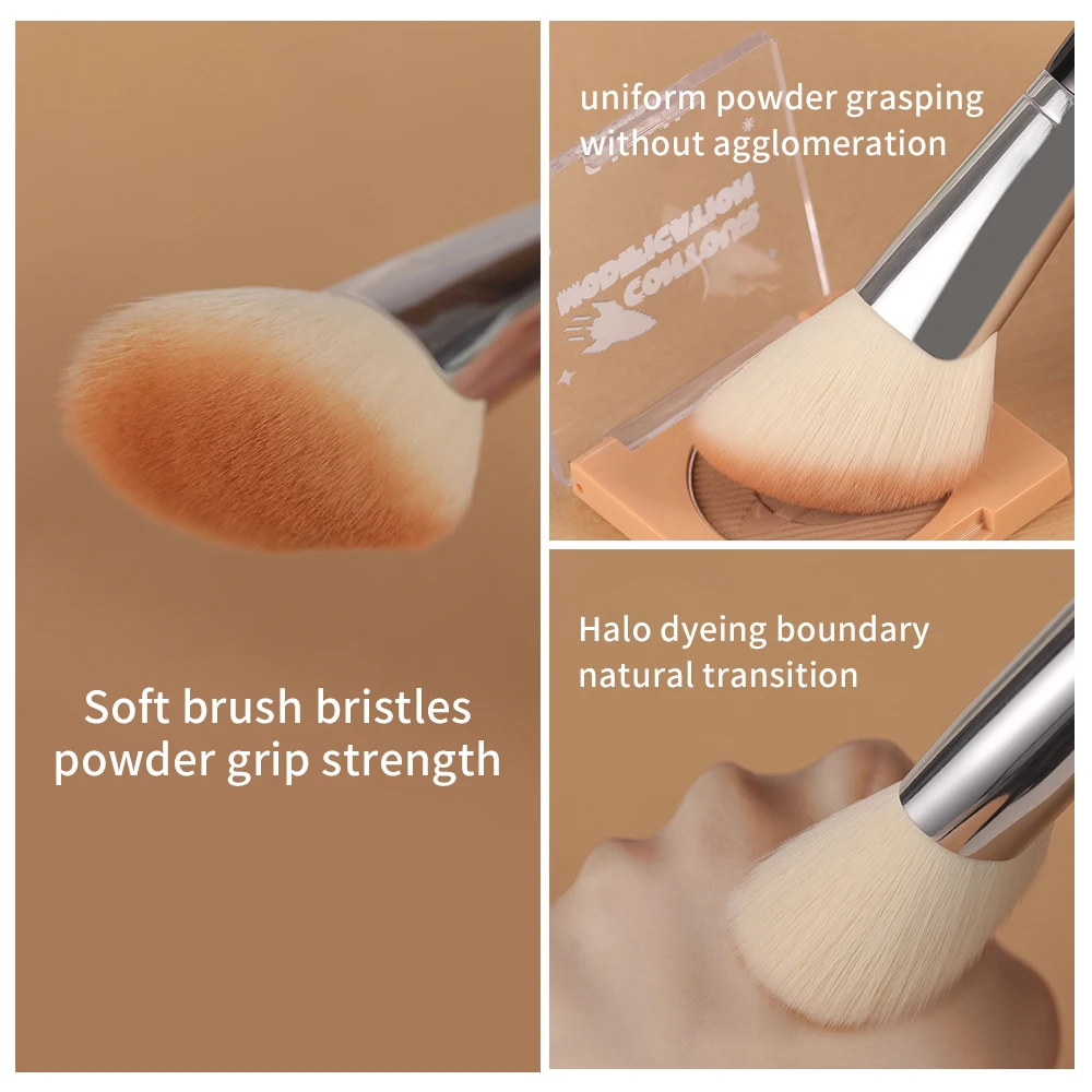 OVW 1PCS Angled Contour Brush Face Cheek Overall Setting Brush Makeup Contour Brush of Powder Brush Cosmetic Beauty Make Up Tool