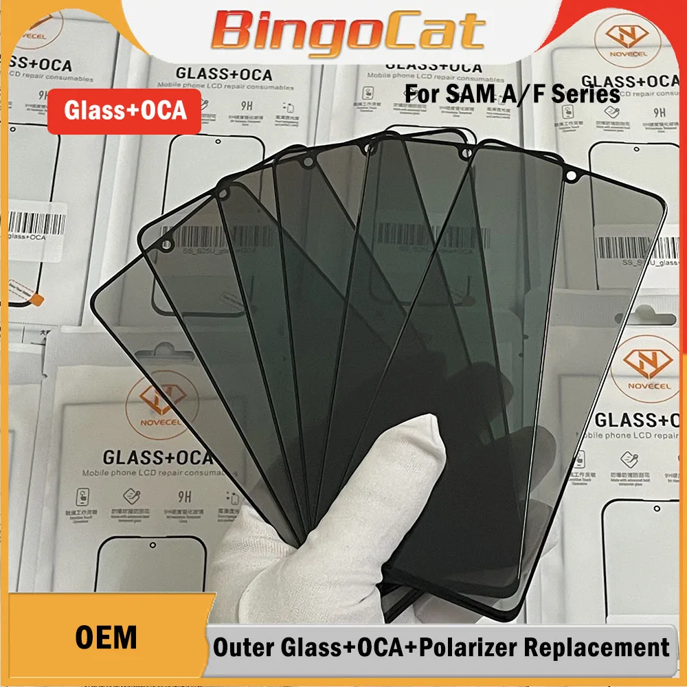 

Novecel 10pc S20FE G781 Front Screen Glass+OCA+Polarizer Film Replacement For Samsung Galaxy A22 S20 S21 S24 S25 FE 5G Repair