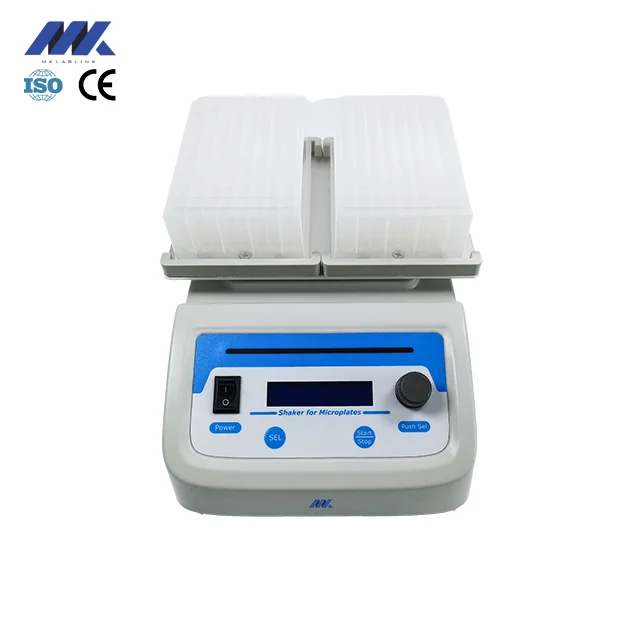 MKlablink Microplate Shaker 200~2000rpm 2pcs Elisa Plates Laboratory High Speed Shaker