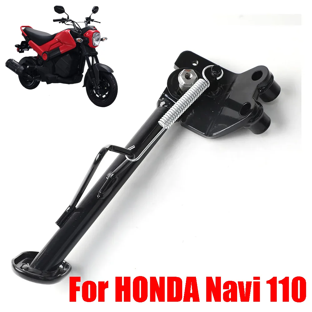 

Motorcycle Accessories Kickstand Side Stand Foot Side Stand Support Bracket Parking Stand With Spring For HONDA Navi 110 Navi110