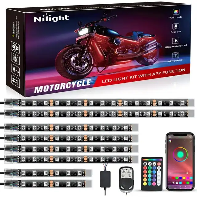 

Rgb Led Light Kit Waterproof Multi Color Atmosphere Neon Accent