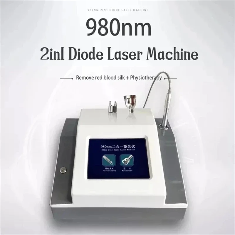 

6 in 1 980nm 1470nm Diode Laser Vessel Removal Machine to remove spider veins 980 Vessels to remove nail fungus 2024