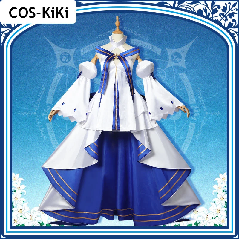 COS-KiKi Anime Fate/Grand Order FGO Arcueid Princess V2.0 Game Suit Cosplay Costume Elegant Dress Uniform Halloween Party Outfit