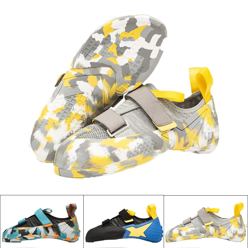 

Men Women Outdoor Climbing Shoes soft and comfortable Training Shoes Anti-Slip Rubber Indoor Speed Training Sports Shoes