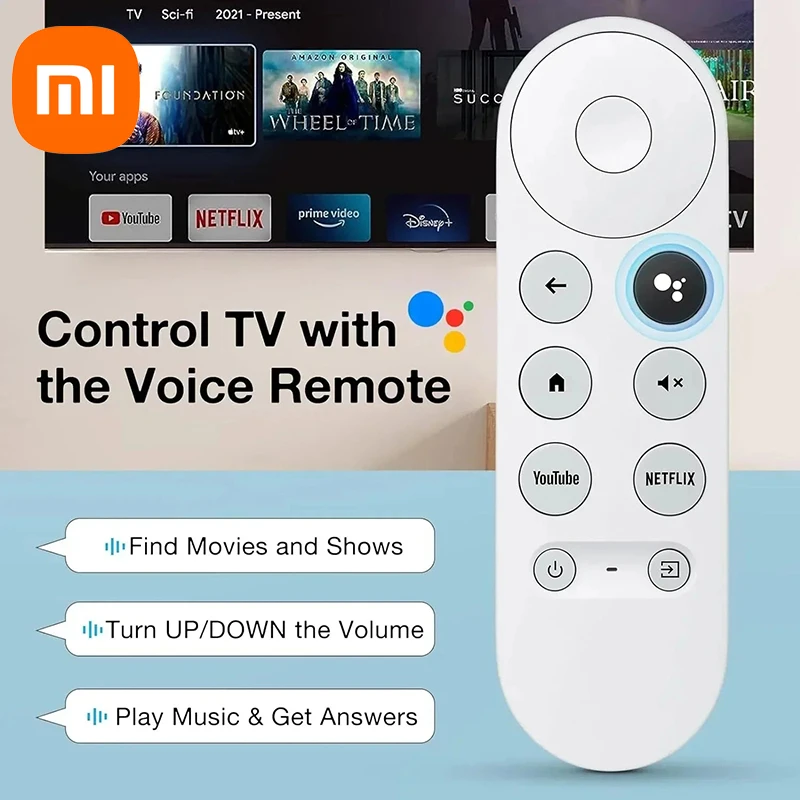 Xiaomi G9N9N пульт дистанционного управления для Google Chromecast 4k Snow Streaming Media Player голосовое управление умный дом пульт дистанционного управления