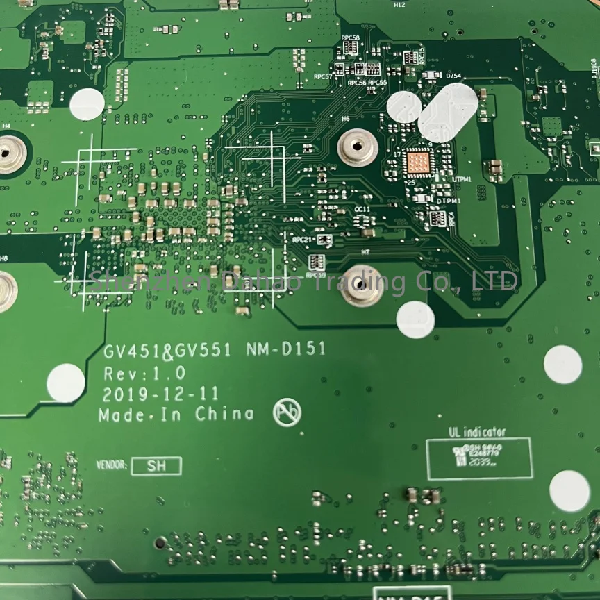 GV451 GV551 NM-D151 For Lenovo Ideapad V14-ADA V15-ADA Laptop Motherboard With 3150U CPU 4GB-RAM FRU:5B20S44347