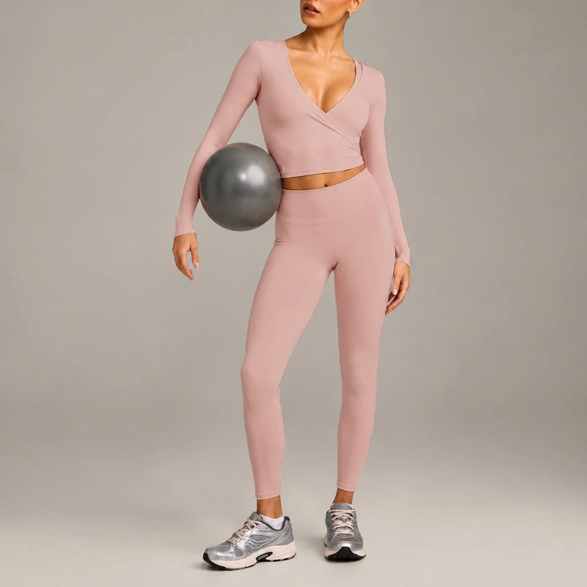 women's-yoga-two-piece-set-long-sleeve-crop-top-high-waist-joggers-gym-workout-activewear-ballet-core-with-wrap-tie