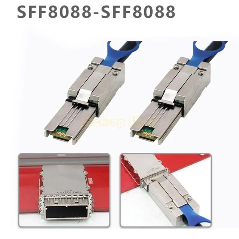 Q5WA Mini 26PIN Hybrids Cable SFF-8088 до SFF-8088 Кабель легкой установки 1 млн. Гбит / с SAS2.0 Кабель для систем рейдов