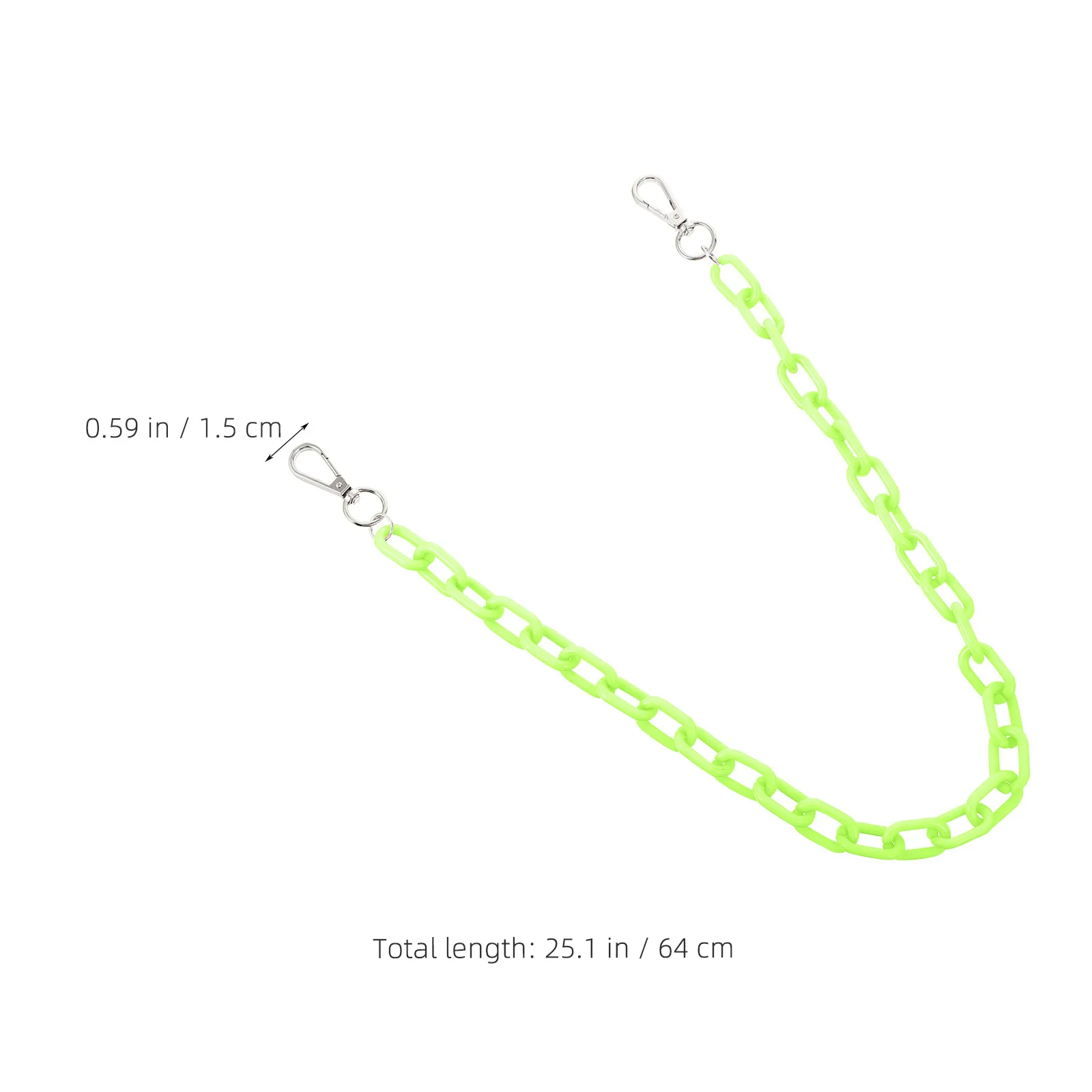 สายคาดเอวอะคริลิคแบบเงาสำหรับกางเกงยีนส์ สไตล์พังก์ ใช้เป็นห่วงใส่กุญแจ กระเป๋าเงิน หรือเป็นเครื่องประดับแบบฮิปฮอป