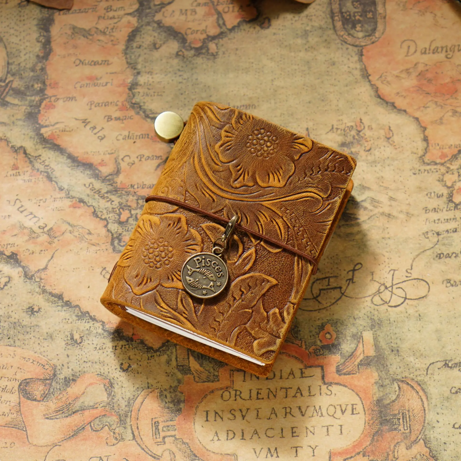 Mini Notebook 128 Pages  Retro Notebook Cowhide Pocket Diary Notebook Handmade Blank Diary