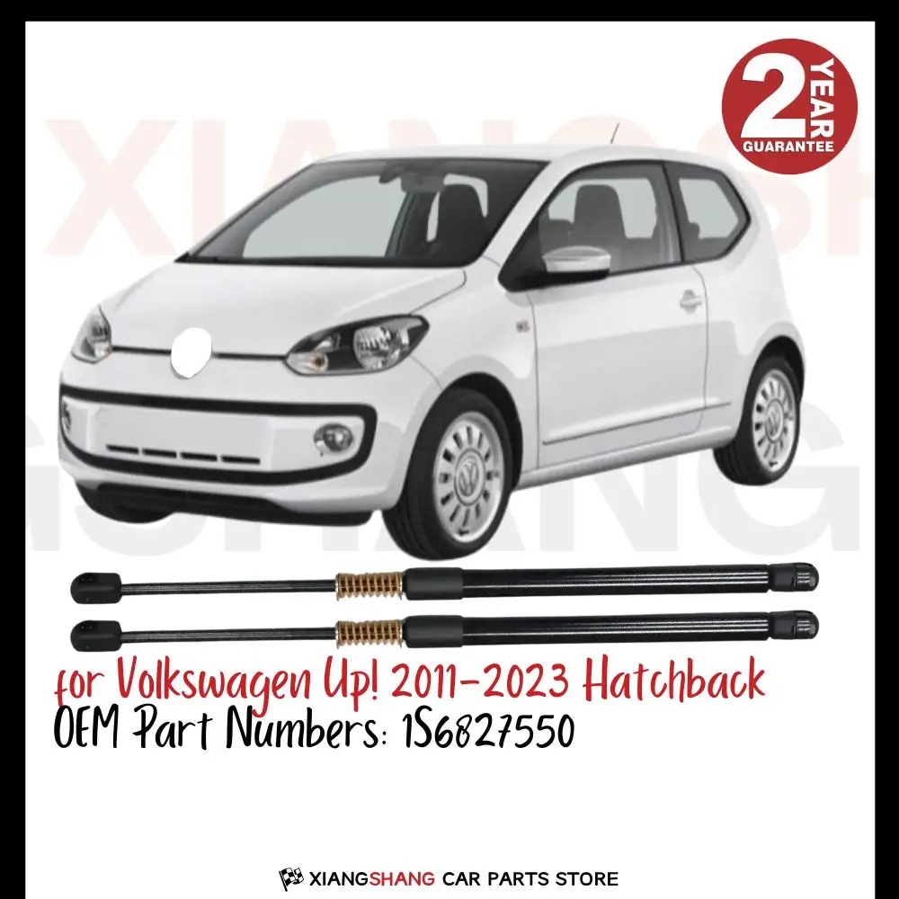 

2pcs Rear Tailgate Damper for Volkswagen Up! 2011-2023 Hatchback Tailgate WITH SPRING Trunk Boot Gas Charged Gas Struts