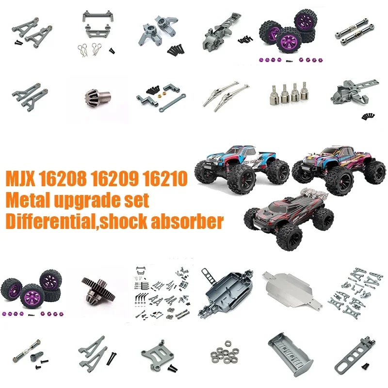 

Mjx Hyper Go 16208 16209 16210 Металлический рычаг передней и задней подвески Набор тяг рулевой чашки 1/16 Детали для обновления радиоуправляемого автомобиля