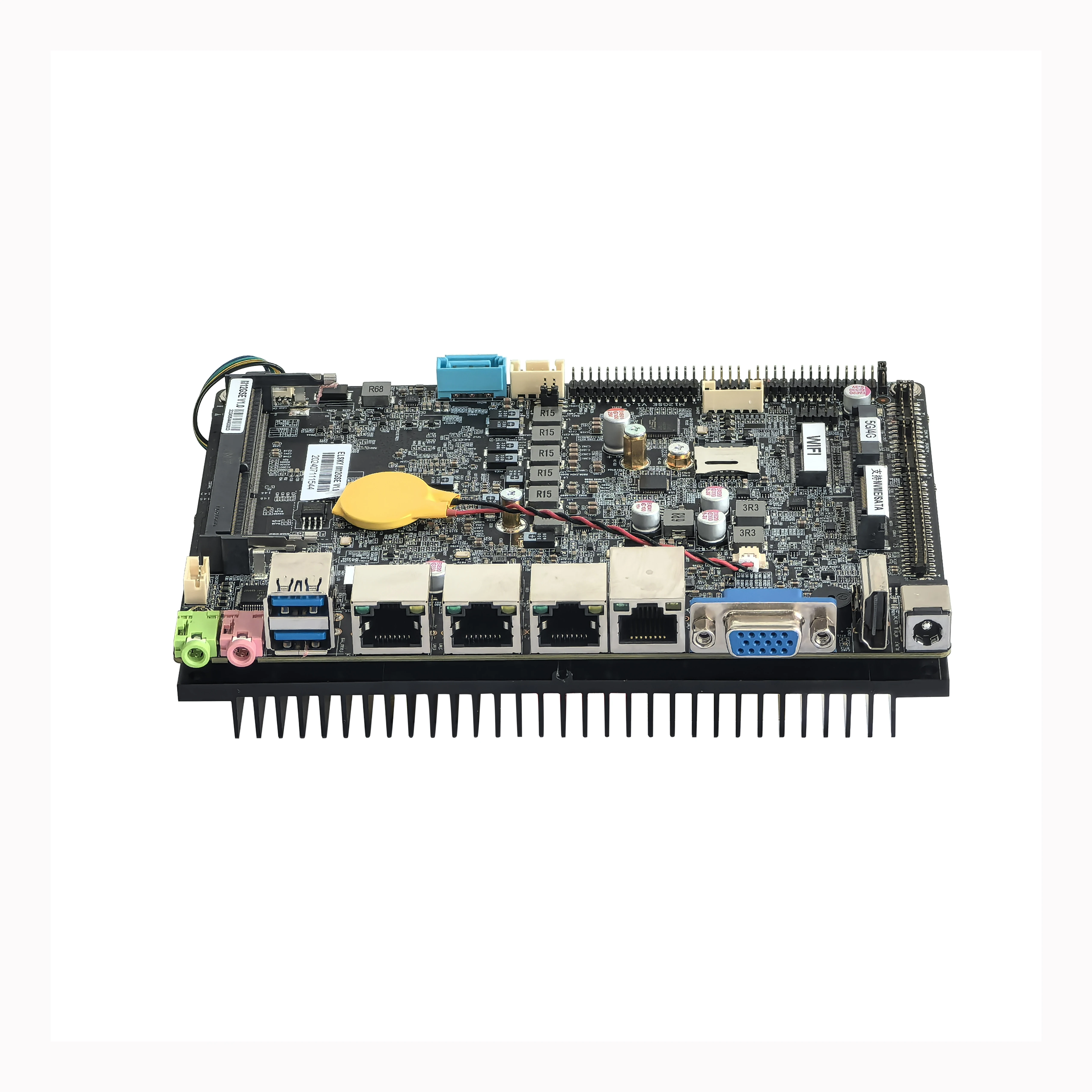 

ELSKY 4 Inch 165X115MM Alder Lake Raptor Lake I3 I5 I7 I9 I5 13500H 2*RJ45_LAN I226 USB3.0 DDR4 32GB SATA M.2 Main Board