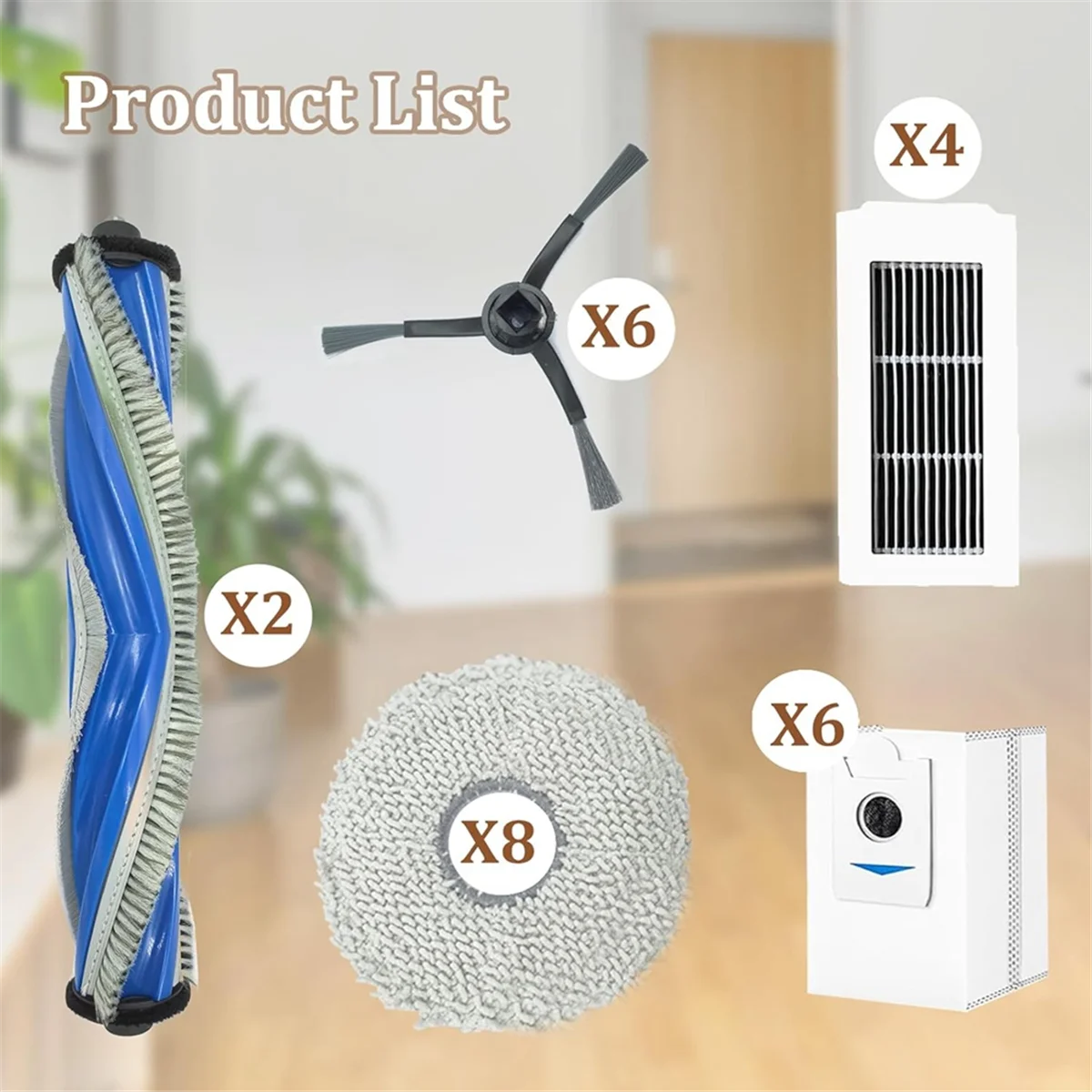 ملحقات FZFZ لحقيبة المكنسة الكهربائية X5 Omni X5 Pro ملحقات استبدال حقيبة الفرشاة الرئيسية