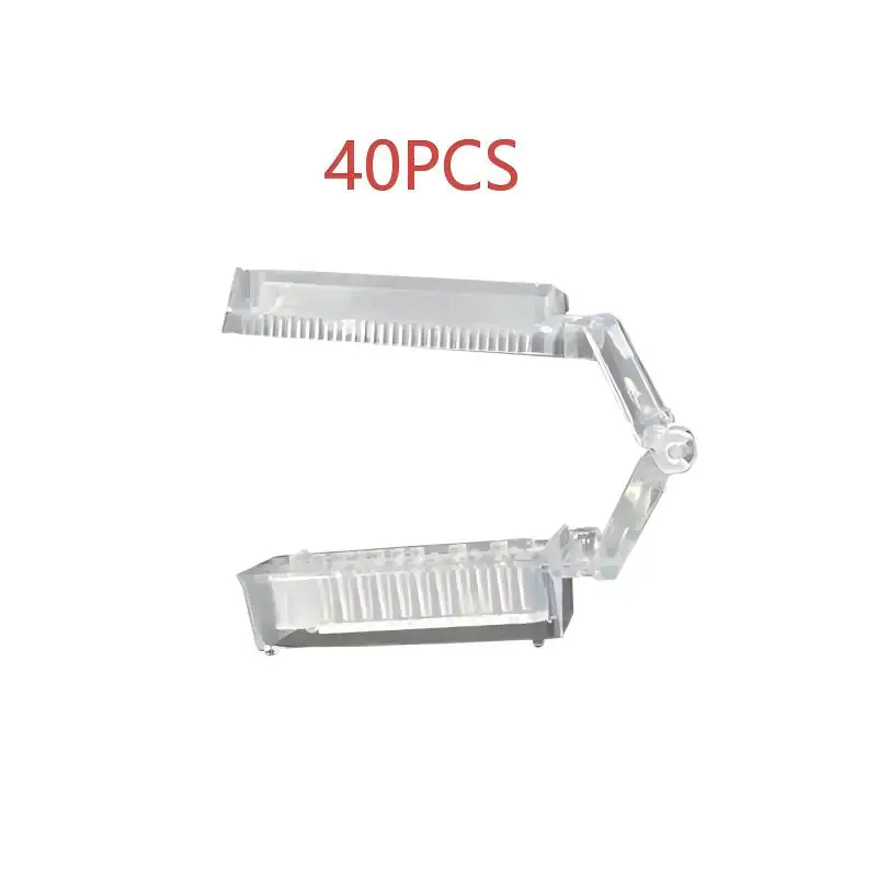 40PCS Dental Lab Half Mouth Articulators Transparent Half-mold Box On Working Plaster Model