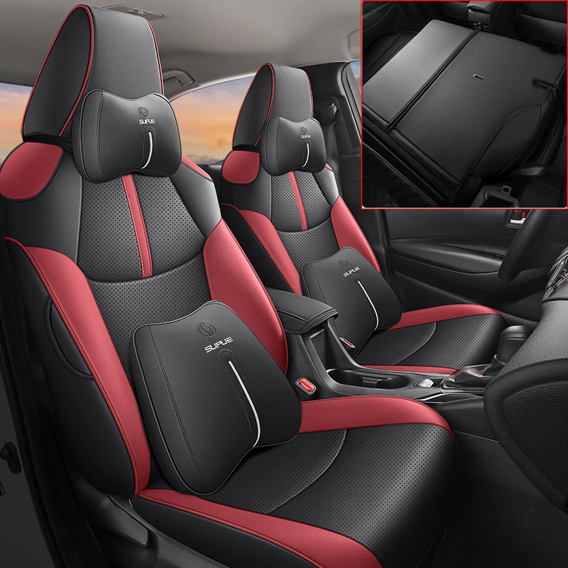 

Car Special Seat Covers For Toyota Corolla Cross SUV 2021-2024 Waterproof Leather Full Coverage Auto Accessories Car Styling