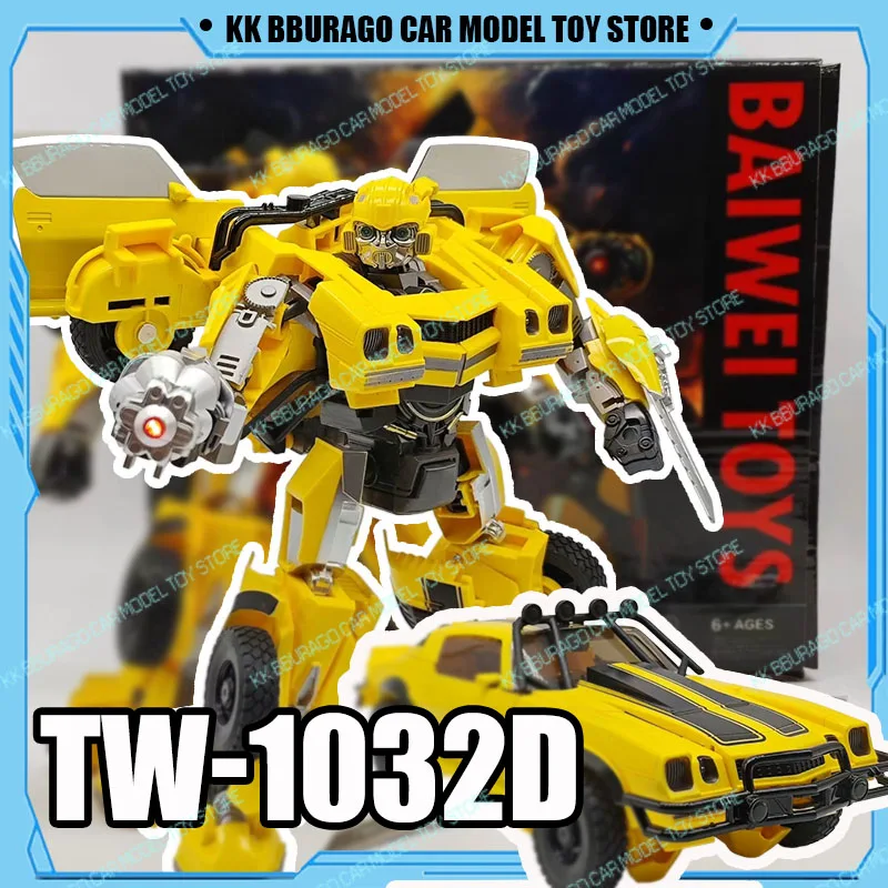 

BAIWEI TW-1032D Transformation Bumblebee Action Figures KO SS100 Biger TW1032D Toys Movie 7 Collection Original Box Boy Gift