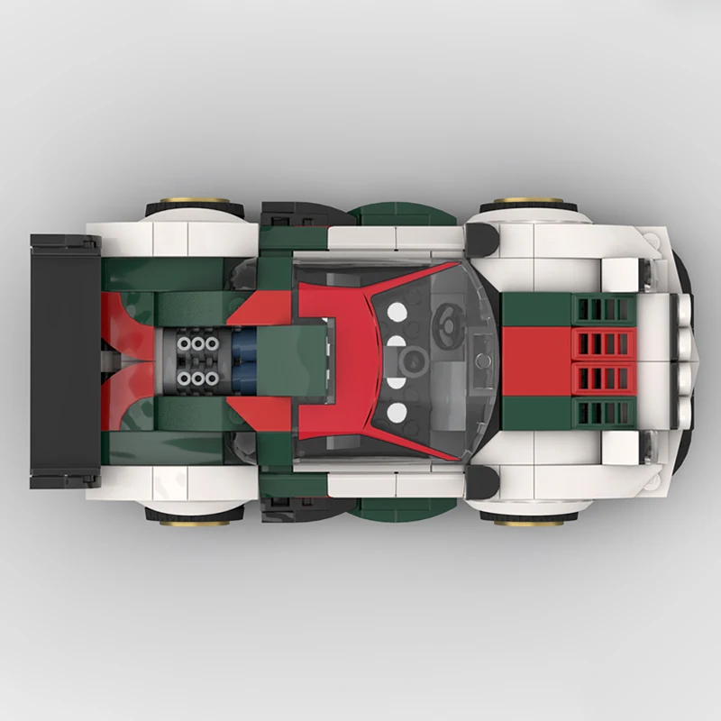 1975 لانسيا ستراتوس مخصص 8 سيارة رالي واسعة رياضية سباق المدينة نموذج مركبة تقنية اللبنات لعبة الطوب الإبداعية هدية #4