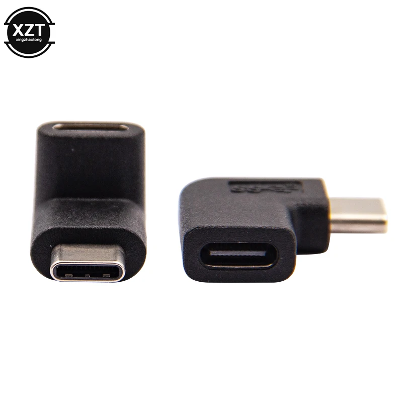 

90-градусный адаптер типа C. Адаптер USB C «папа-мама» Адаптер USB-C под углом и вниз. Разъем USB 3.1 Type-C.
