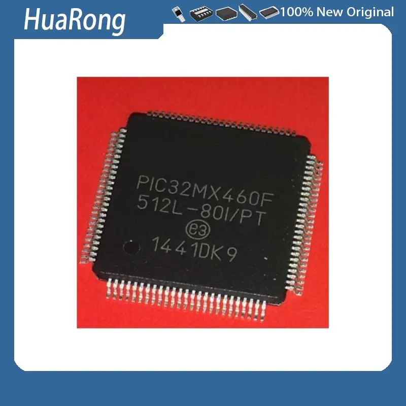 New 2PCS/LOT  PIC32MX460F512L-80I/PT PIC32MX460F PIC32MX460F512L 512L-80I/PT TQFP-100