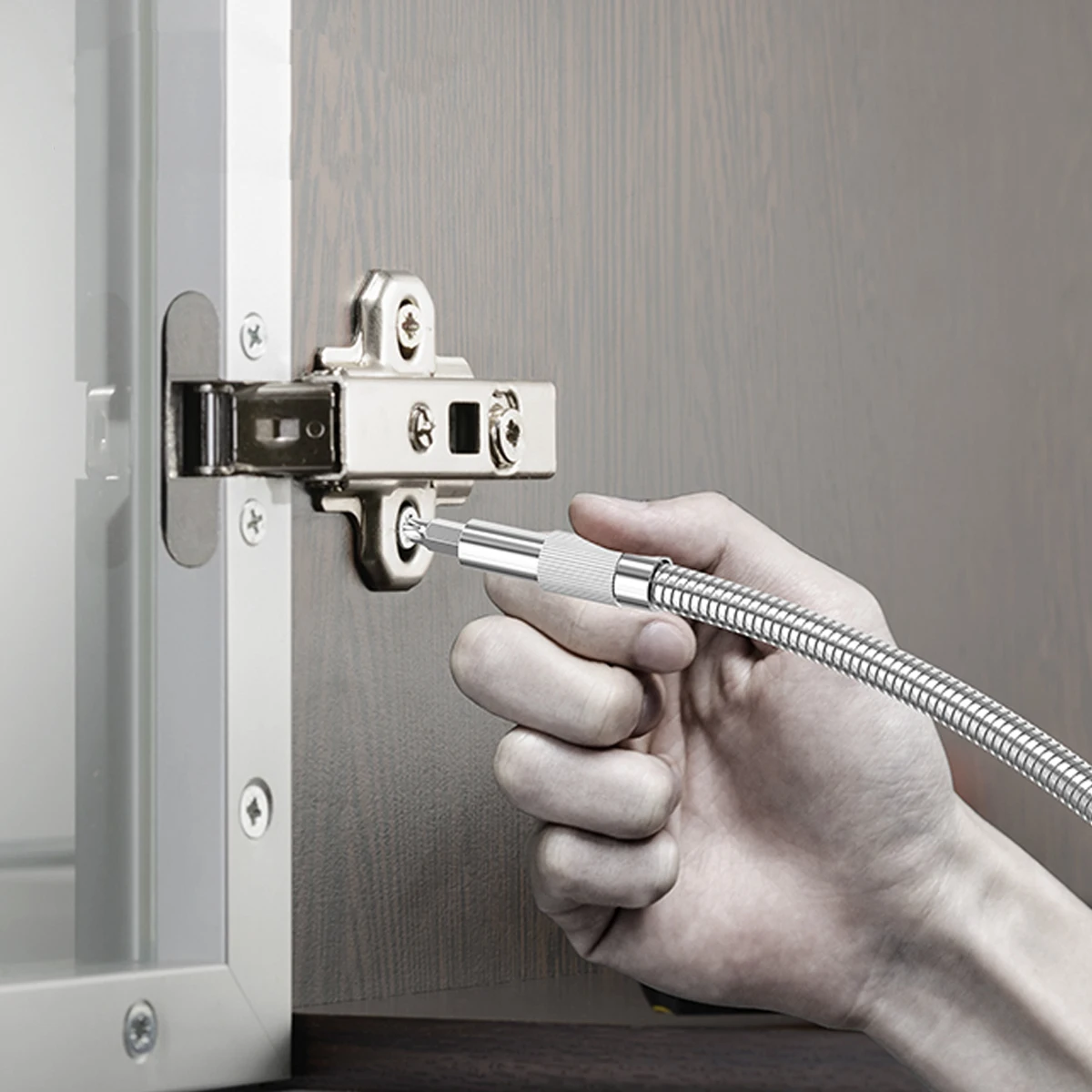 2 قطعة عمود مفك مرن لظرف المثقاب الكهربائي ، محول موصل بت سداسي ، أداة إصلاح المساحات الضيقة ، محرك السيارات #1